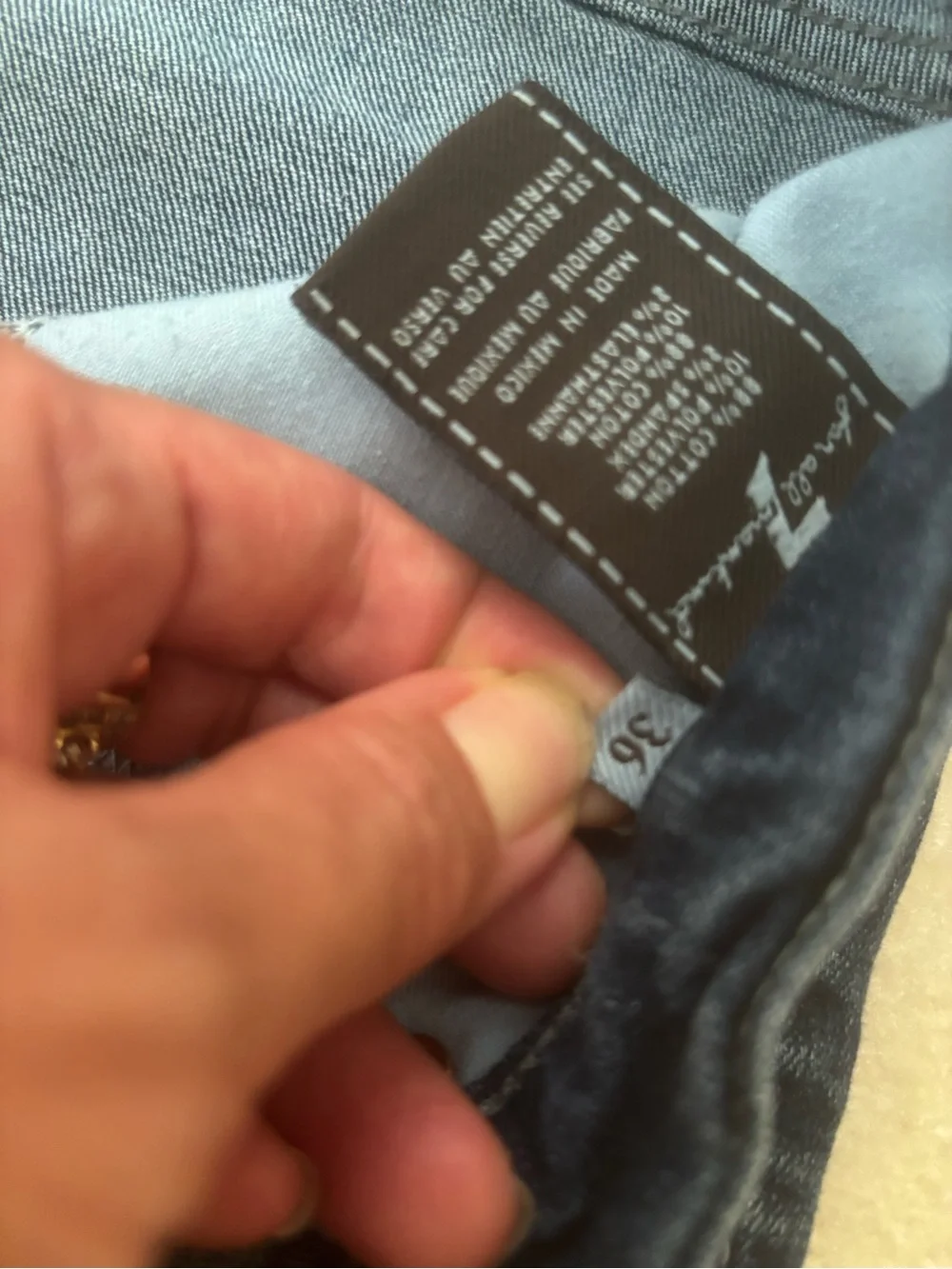 7 For All Mankind Men's Dark Blue Straight Jeans